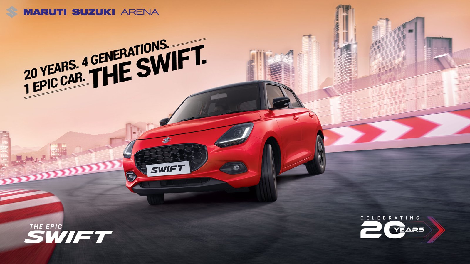 4 Generations of Driving Exhilaration Maruti Suzuki Swift Celebrates 20th Anniversary